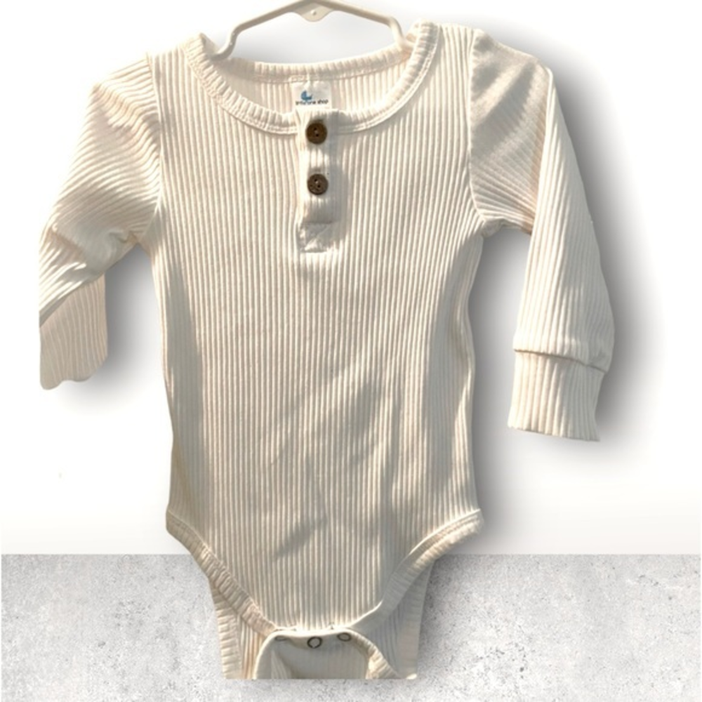 *3/$20* Little one‎ shop, white long sleeve onesie